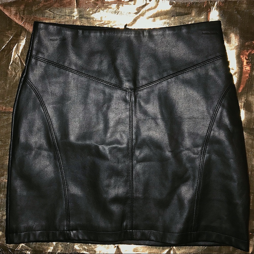 Pleather skirt